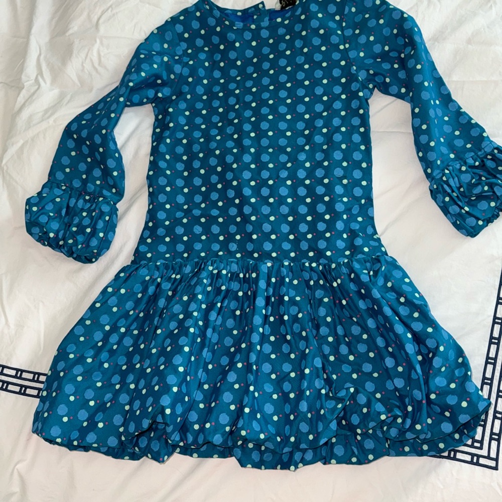 Adorable puff low waist dress